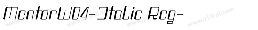 MentorW04-Italic Reg字体转换